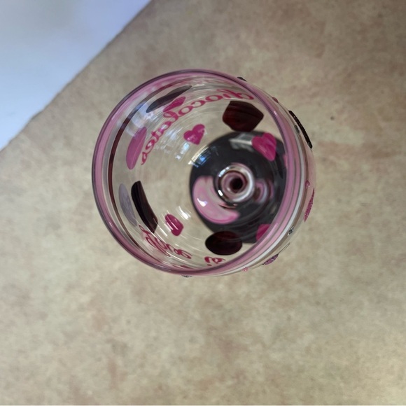 Top Shelf "Love Is Like A Box Of Chocolates" Hand Painted Wine Glass - Picture 5 of 8